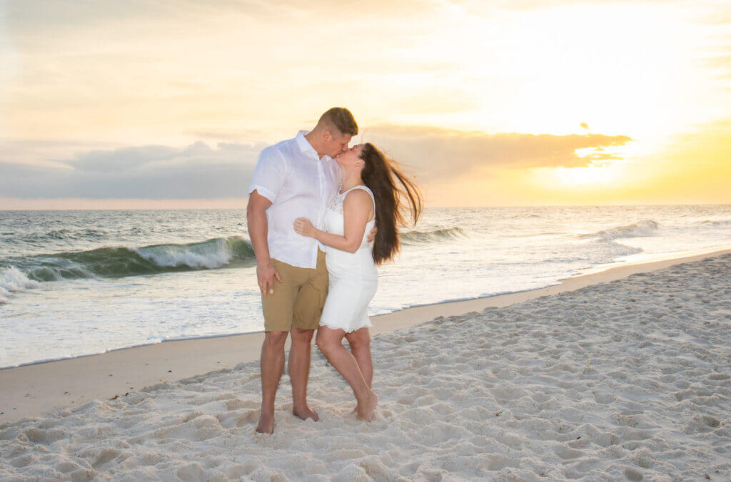 Gulf Shores Beach Wedding Couple