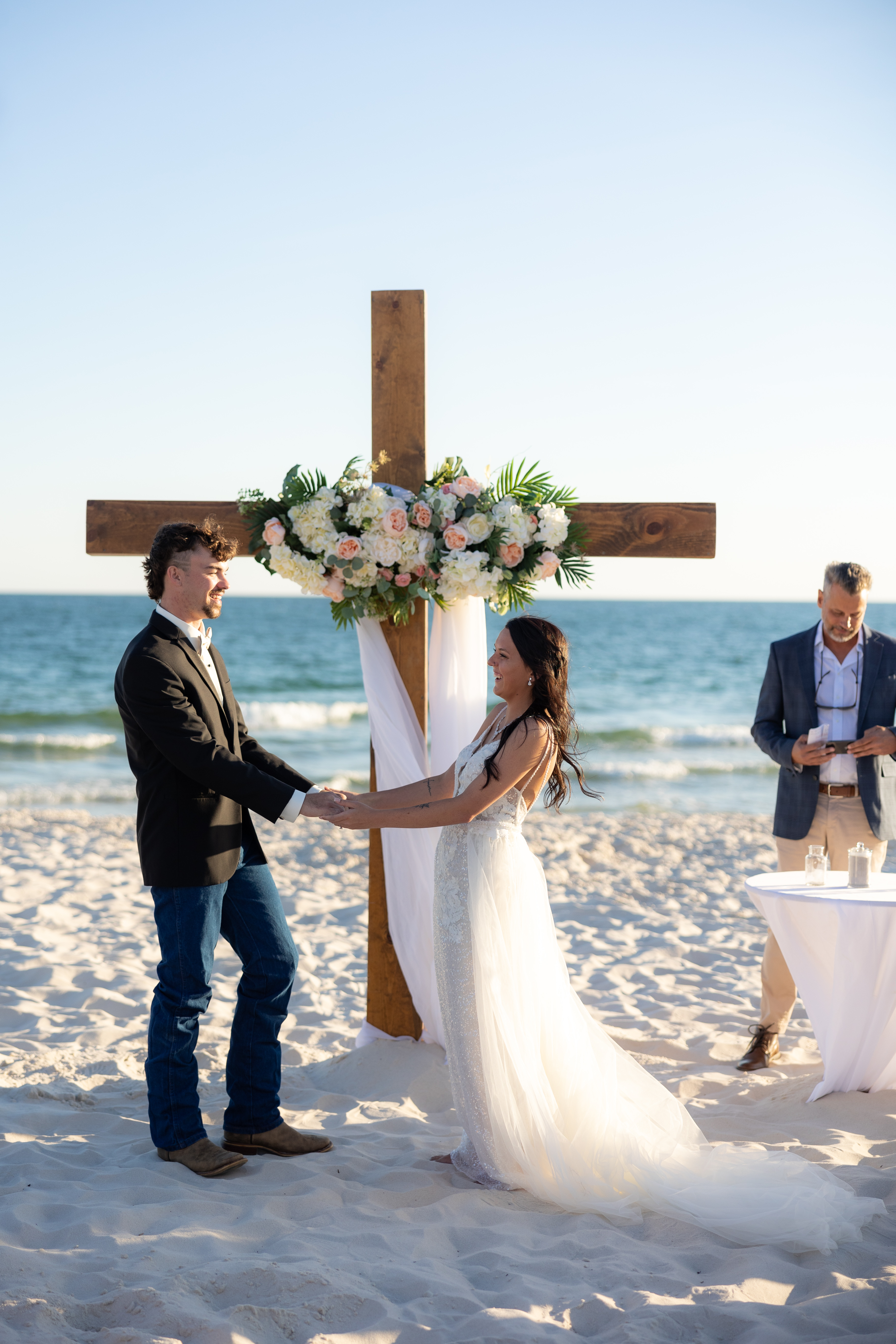 Cross Beach Wedding in Gulf Shores