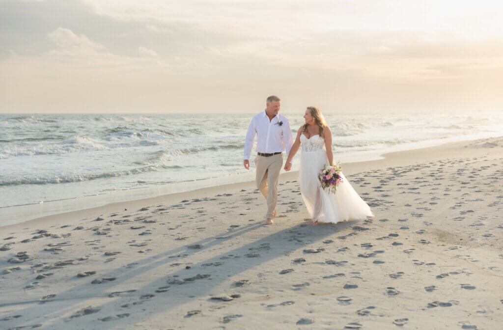 congrats to Anne and Donnie on your Gulf Shores beach wedding